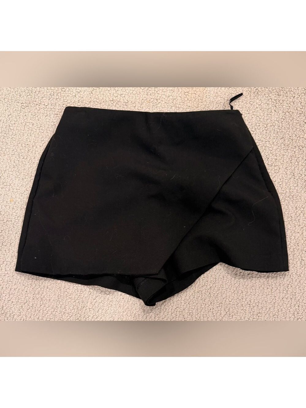 Zara Elegant Black Wrap Skort